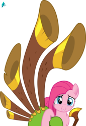 Size: 1900x2771 | Tagged: safe, artist:arifproject, pinkie pie, earth pony, pony, g4, yakity-sax, cute, cuteamena, female, holding, pinkamena diane pie, simple background, solo, transparent background, vector, yovidaphone