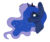 Size: 1360x1130 | Tagged: safe, artist:fioweress, princess luna, pony, g4, bust, crown, female, jewelry, looking back, mare, regalia, simple background, smiling, solo, transparent background