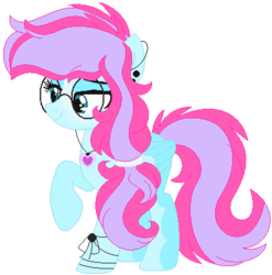 Size: 397x402 | Tagged: safe, artist:bezziie, oc, oc only, oc:strawberry pie, pegasus, pony, base used, female, glasses, mare, simple background, solo, transparent background