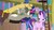 Size: 1920x1080 | Tagged: safe, screencap, discord, starlight glimmer, draconequus, pony, unicorn, a matter of principals, g4, alternate hairstyle, bookshelf, boomerang (tv channel), duo, female, ladder, male, mane swap, mare, twilight wig, wig