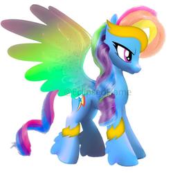 Size: 1080x1080 | Tagged: safe, artist:eclipsedflame, rainbow dash, pegasus, pony, g4, concave belly, female, g5 concept leak style, g5 concept leaks, irl, photo, photoshop, rainbow dash (g5 concept leak), toy