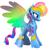 Size: 1080x1080 | Tagged: safe, artist:eclipsedflame, rainbow dash, pegasus, pony, g4, concave belly, female, g5 concept leak style, g5 concept leaks, irl, photo, photoshop, rainbow dash (g5 concept leak), toy