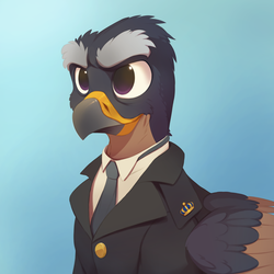 Size: 4000x4000 | Tagged: safe, artist:vistamage, oc, oc only, griffon, equestria at war mod, bust, gradient background, hearts of iron 4, portrait, solo