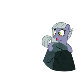 Size: 3200x3200 | Tagged: safe, artist:cheezedoodle96, limestone pie, earth pony, pony, g4, .svg available, blushing, female, gasp, hiding, high res, juxtaposition bait, mare, open mouth, rock, simple background, solo, svg, transparent background, vector, wide eyes