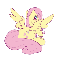 Size: 3986x3870 | Tagged: safe, artist:merry-carousel, fluttershy, pegasus, pony, g4, female, high res, mare, simple background, solo, transparent background