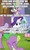 Size: 1280x2156 | Tagged: safe, edit, edited screencap, editor:useraccount, screencap, rarity, spike, g4, abuse, comic, crying, go to sleep garble, image macro, implied death, meme, op is a duck, sadism, screencap comic, shitposting, singing, song reference