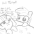 Size: 1650x1650 | Tagged: safe, artist:tjpones, rainbow dash, twilight sparkle, pegasus, pony, g4, bed, dialogue, duo, female, implied urine, inconvenient, inconvenient rainbow dash, kinderquestria, lineart, mare, monochrome, simple background, sketch, twilight sparkle is not amused, unamused, white background