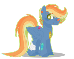 Size: 579x463 | Tagged: safe, artist:6-fingers-lover, oc, oc only, oc:skyracer, pegasus, pony, male, parents:flashdash, simple background, solo, stallion, transparent background