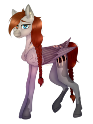 Size: 1200x1604 | Tagged: safe, artist:clarissa0210, oc, oc only, oc:silver storm, pegasus, pony, female, heterochromia, mare, simple background, solo, transparent background