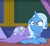 Size: 950x877 | Tagged: safe, edit, edited screencap, screencap, trixie, pony, a matter of principals, g4, my little pony: friendship is magic, amused, cape, clothes, cropped, cute, female, floppy ears, inverted mouth, nightmare fuel, solo, this will end in death, this will end in tears and/or death, trixie is amused, trixie's cape