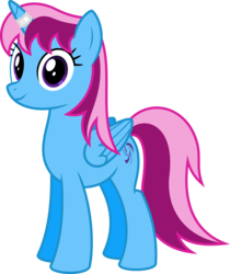 Size: 6400x7610 | Tagged: safe, artist:parclytaxel, oc, oc only, oc:parcly taxel, alicorn, pony, .svg available, absurd resolution, alicorn oc, female, horn, horn ring, looking at you, mare, simple background, smiling, solo, transparent background, vector