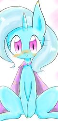 Size: 386x799 | Tagged: safe, artist:91o42, trixie, pony, unicorn, g4, cape, clothes, female, mare, solo, trixie's cape