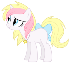 Size: 2000x1779 | Tagged: safe, artist:bubblestormx, oc, oc only, oc:platina, pony, unicorn, bow, female, mare, simple background, solo, tail bow, transparent background