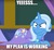 Size: 541x500 | Tagged: safe, edit, edited screencap, screencap, trixie, pony, a matter of principals, g4, my little pony: friendship is magic, amused, cape, clothes, cropped, faic, female, floppy ears, image macro, inverted mouth, meme, nightmare fuel, solo, trixie is amused, trixie's cape