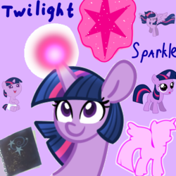 Size: 1000x1000 | Tagged: safe, twilight sparkle, alicorn, pony, unicorn, g4, book, female, filly, filly twilight sparkle, magic, twilight sparkle (alicorn), unicorn twilight, younger