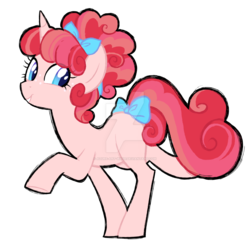 Size: 1024x1000 | Tagged: safe, artist:azure-art-wave, oc, oc only, pony, unicorn, bow, female, magical lesbian spawn, mare, offspring, parent:apple bloom, parent:princess flurry heart, parents:flurrybloom, simple background, solo, tail bow, transparent background