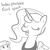 Size: 1650x1650 | Tagged: safe, artist:tjpones, princess luna, twilight sparkle, alicorn, pony, g4, descriptive noise, dialogue, duo, eyes closed, female, grayscale, horn, mare, monochrome, simple background, white background, wings, ye olde english