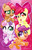 Size: 647x1000 | Tagged: safe, artist:sophie scruggs, apple bloom, babs seed, scootaloo, sweetie belle, earth pony, pegasus, pony, unicorn, g4, adorababs, adorabloom, bow, cute, cutealoo, cutie mark crusaders, diasweetes, female, filly, looking at you, one eye closed