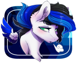 Size: 3501x2851 | Tagged: safe, artist:skylacuna, oc, oc only, oc:spirit, pegasus, pony, bust, female, high res, mare, portrait, simple background, solo, transparent background