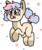 Size: 472x563 | Tagged: safe, artist:nootaz, oc, oc only, pony, heart, heart eyes, simple background, solo, tongue out, transparent background, two toned mane, wingding eyes