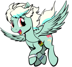 Size: 4965x4602 | Tagged: safe, artist:thesamstudio, oc, oc only, oc:breeze swirl, pegasus, pony, absurd resolution, china ponycon, female, flying, looking at you, mare, simple background, smiling, solo, transparent background