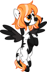 Size: 5184x8000 | Tagged: safe, artist:cirillaq, oc, oc only, cow pony, pegasus, pony, absurd resolution, female, mare, simple background, solo, transparent background