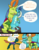 Size: 1024x1308 | Tagged: safe, artist:azurllinate, pharynx, princess ember, thorax, changedling, changeling, dragon, g4, changeling overfeeding, changeling x dragon, chunkling, comic, cross-popping veins, dragoness, exclamation point, fat, female, interrobang, interspecies, king thorax, male, older, overweight, prince pharynx, question mark, ship:embrax, shipping, sitting, straight, thorlard, weight gain