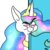 Size: 900x900 | Tagged: safe, artist:mt, princess celestia, alicorn, pony, g4, bad day at cat rock, female, mare, simple background, solo, that fucking cat, tom and jerry, transparent background