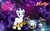 Size: 1440x900 | Tagged: safe, artist:arcgaming91, artist:dashiesparkle, artist:dashiesparkle edit, rarity, pony, unicorn, g4, crossover, duo, female, galaxia, kirby (series), kirby star allies, male, mare, meta knight, open mouth, open smile, raised hoof, smiling, spread wings, sword, weapon, wings