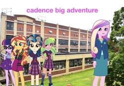 Size: 2032x1416 | Tagged: safe, artist:php77, editor:php77, indigo zap, lemon zest, princess cadance, sci-twi, sunset shimmer, twilight sparkle, equestria girls, g4, my little pony equestria girls: better together, equestria girls in real life, irl, photo