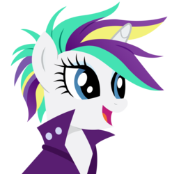 Size: 4770x4830 | Tagged: safe, artist:paganmuffin, rarity, pony, unicorn, g4, it isn't the mane thing about you, absurd resolution, alternate hairstyle, female, mare, punk, raripunk, simple background, solo, transparent background, vector