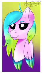 Size: 675x1126 | Tagged: safe, artist:artyanas-workshop, oc, oc only, pegasus, pony, amino, bust, paint tool sai, request, solo