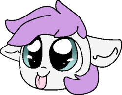 Size: 424x332 | Tagged: safe, artist:nootaz, oc, oc only, oc:sophi, pony, :p, commission, floppy ears, icon, silly, simple background, solo, tongue out, transparent background