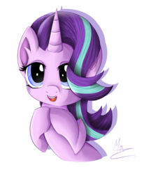 Size: 1318x1600 | Tagged: safe, artist:michaellaarts609, starlight glimmer, pony, unicorn, g4, cute, female, glimmerbetes, mare, simple background, smiling, solo, transparent background