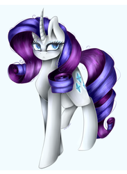 Size: 1024x1396 | Tagged: safe, artist:purediamond360, rarity, pony, unicorn, g4, female, mare, simple background, solo, white background