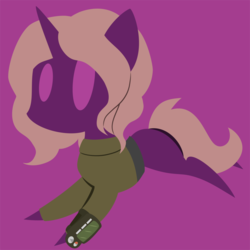Size: 1024x1024 | Tagged: safe, artist:showtimeandcoal, oc, oc only, oc:violet light, pony, unicorn, chibi, clothes, commission, cute, female, filly, icon, mare, pipbuck, simple background, solo, ych result