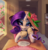 Size: 1024x1074 | Tagged: safe, artist:sunbusting, derpibooru exclusive, rarity, pony, unicorn, g4, beautiful, bedroom eyes, clothes, coffee, cottagecore, cute, date, female, gloves, glowing horn, hat, horn, looking at you, magic, mare, raribetes, solo, sun hat, telekinesis