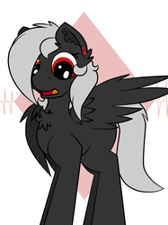Size: 2984x4000 | Tagged: safe, artist:luriel maelstrom, oc, oc only, oc:luriel maelstrom, pony, chest fluff, piercing, simple background, solo