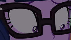 Size: 1280x720 | Tagged: safe, sci-twi, twilight sparkle, equestria girls, g4, my little pony equestria girls: better together, the last day of school, close-up, female, glasses, shrunken pupils, solo