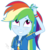 Size: 1024x1090 | Tagged: safe, artist:ilaria122, rainbow dash, equestria girls, equestria girls specials, g4, my little pony equestria girls: better together, my little pony equestria girls: rollercoaster of friendship, blushing, clothes, cute, dashabetes, geode of super speed, magical geodes, shirt, simple background, solo, stroking hair, sweatshirt, t-shirt, transparent background