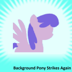Size: 1024x1022 | Tagged: safe, derpibooru, background pony strikes again, derpibooru background pony icon, meta, needs more jpeg, spoiler tag, spoilered image joke, sunburst background