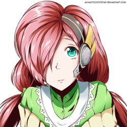 Size: 1024x1024 | Tagged: safe, artist:achaoticdotstar, fluttershy, human, g4, clothes, female, hair over one eye, headphones, humanized, simple background, smiling, solo, transparent background