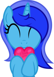 Size: 4000x5689 | Tagged: safe, artist:fuzzybrushy, oc, oc only, oc:spacelight, pony, unicorn, female, heart, mare, simple background, solo, transparent background, vector
