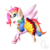 Size: 3000x3000 | Tagged: safe, artist:queenwildfire, oc, oc only, oc:rainbow dream, pony, unicorn, clothes, cosplay, costume, eternal sailor moon, excited, female, high res, mare, open mouth, running, simple background, skirt, solo, starry eyes, transparent background, wingding eyes