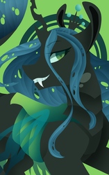 Size: 2051x3264 | Tagged: dead source, safe, artist:rachboo100, queen chrysalis, changeling, g4, female, high res, solo