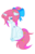 Size: 890x1372 | Tagged: safe, artist:chococakebabe, oc, oc only, oc:bubble twist, pony, unicorn, female, mare, sad, simple background, sitting, solo, transparent background