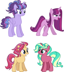 Size: 1447x1632 | Tagged: safe, artist:pandemiamichi, oc, oc only, alicorn, pony, unicorn, female, mare, show accurate, simple background, transparent background