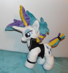 Size: 800x867 | Tagged: safe, rarity, g4, it isn't the mane thing about you, alternate hairstyle, female, irl, photo, plushie, punk, raripunk