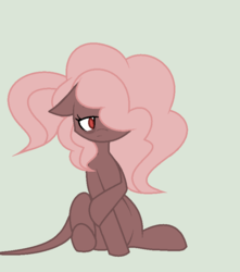 Size: 716x810 | Tagged: safe, artist:roseloverofpastels, oc, oc only, oc:blair, earth pony, pony, female, mare, simple background, sitting, solo, tired