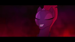 Size: 1920x1080 | Tagged: safe, screencap, tempest shadow, pony, g4, my little pony: the movie, broken horn, eye scar, eyes closed, female, horn, scar, solo